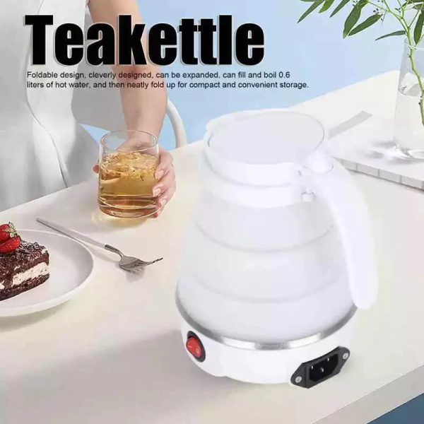 "600ml Foldable Electric Kettle – Fast Boil Travel Kettle (Silicone)"