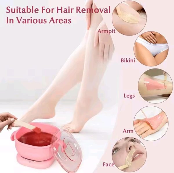 **Foldable 400ml Wax Warmer – Portable Silicone Hair Removal Heater**