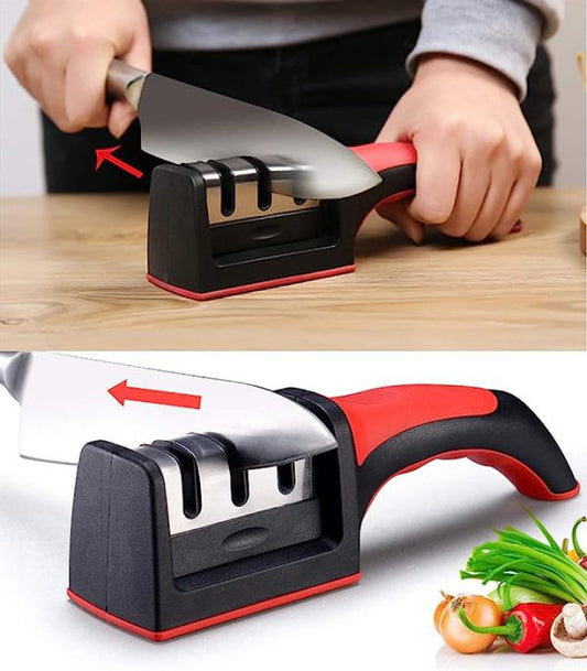 3-in-1 Knife Sharpener Set – Diamond Coated + Peeler + Ceramic Knife