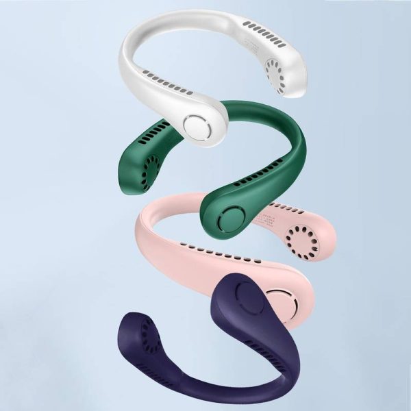 "Arctic Air Neck Fan – 3-Speed USB Rechargeable, Portable & Quiet Cooling"