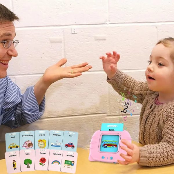 Baby Audible Flash Cards – Montessori English Learning Toy for Kids