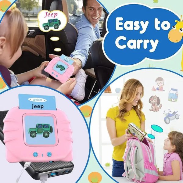 Baby Audible Flash Cards – Montessori English Learning Toy for Kids