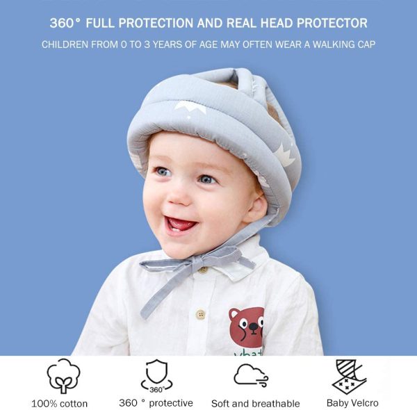 Baby Head Safety Helmet – Soft Protector for Crawling & Walking