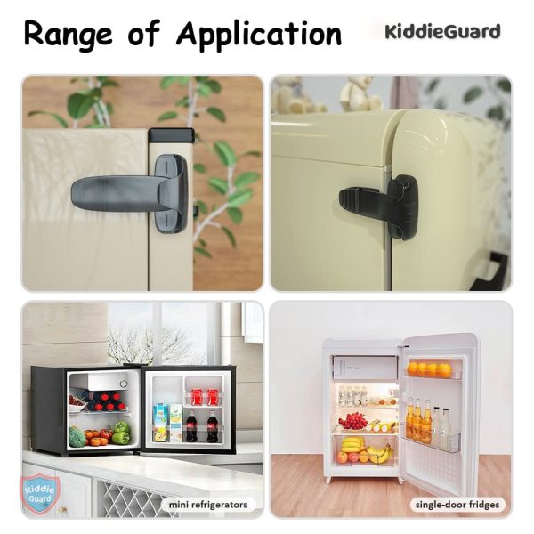 Black Transparent Fridge Lock – Child & Baby Safety Refrigerator Door Lock (No Tools Needed)