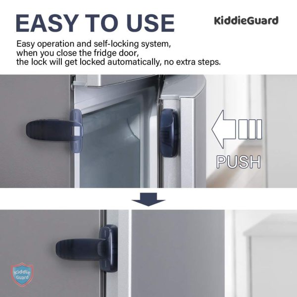 Black Transparent Fridge Lock – Child & Baby Safety Refrigerator Door Lock (No Tools Needed)
