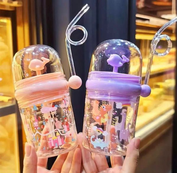 Whale Spray Sippy Cup – Portable Cartoon Bottle for Kids