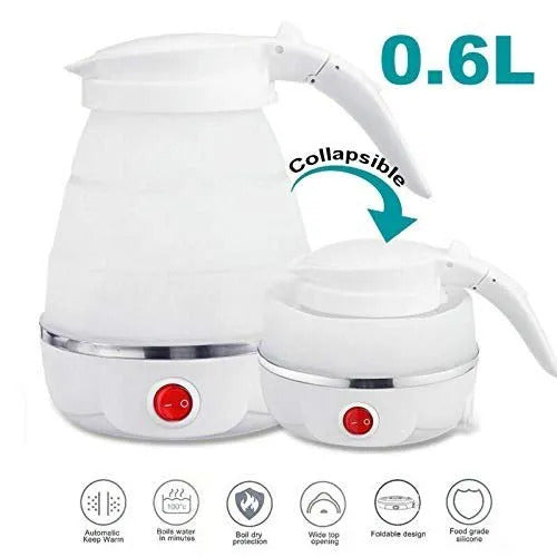 "600ml Foldable Electric Kettle – Fast Boil Travel Kettle (Silicone)"