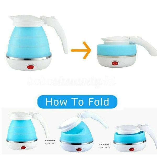 "600ml Foldable Electric Kettle – Fast Boil Travel Kettle (Silicone)"