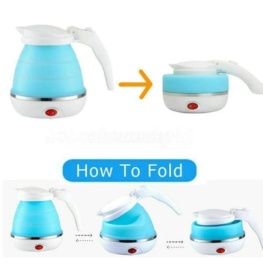 "600ml Foldable Electric Kettle – Fast Boil Travel Kettle (Silicone)"