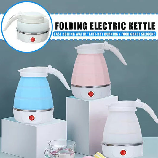 "600ml Foldable Electric Kettle – Fast Boil Travel Kettle (Silicone)"