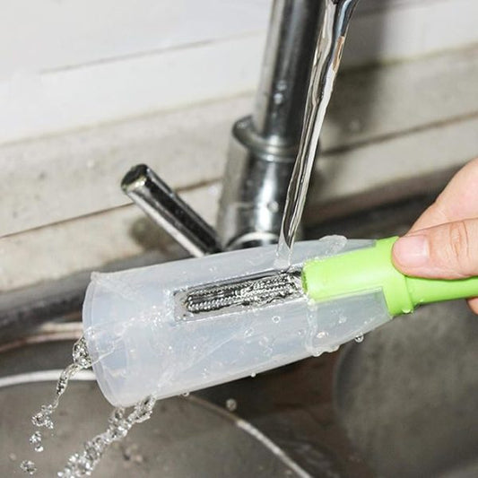 "2-in-1 Storage Peeler with Trash Bin – Stainless Steel Fruit & Veggie Cutter Tool"