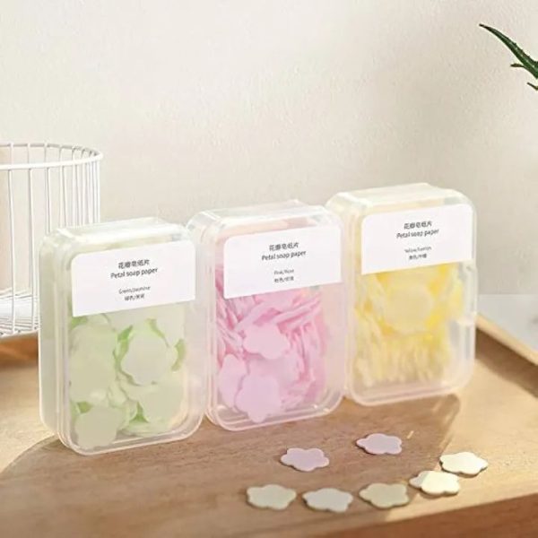 Portable Disposable Soap Tablets – (Pack of 2, 50 Sheets Per Box)