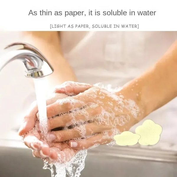 Portable Disposable Soap Tablets – (Pack of 2, 50 Sheets Per Box)