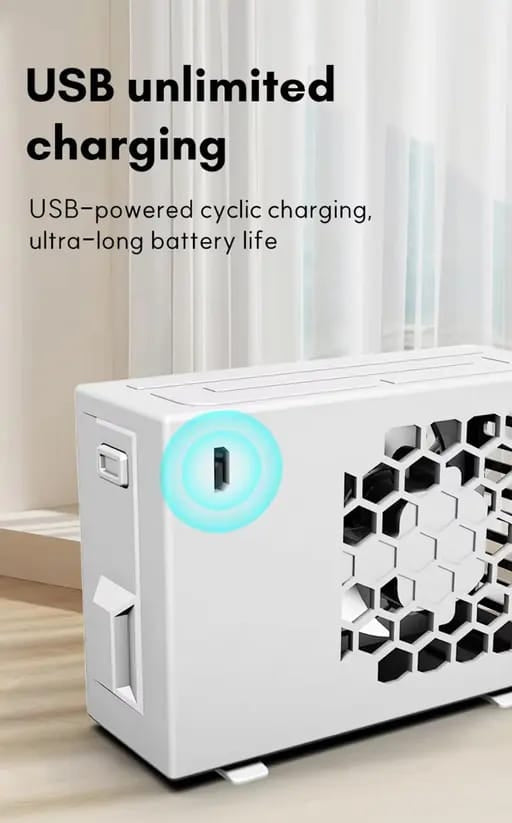 USB Mini Cooling Fan – 3 Speeds, Travel-Friendly