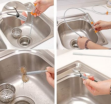 Sink & Shower Drain Cleaner – Hair Remover Wire