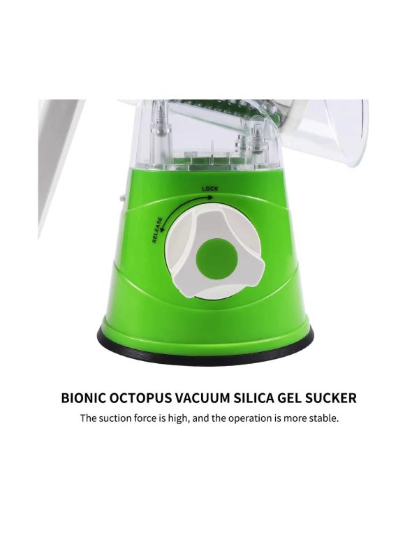3-in-1 Drum Grater – Vegetable Slicer, Cheese Shredder & Cutter
