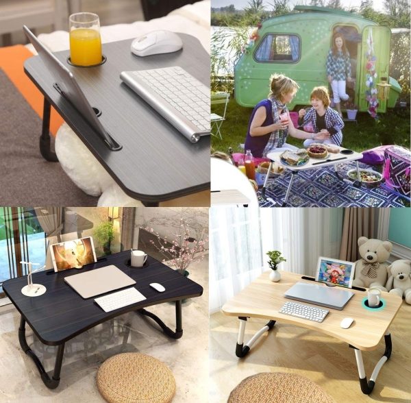 Portable Wooden Laptop Stand & Study Table